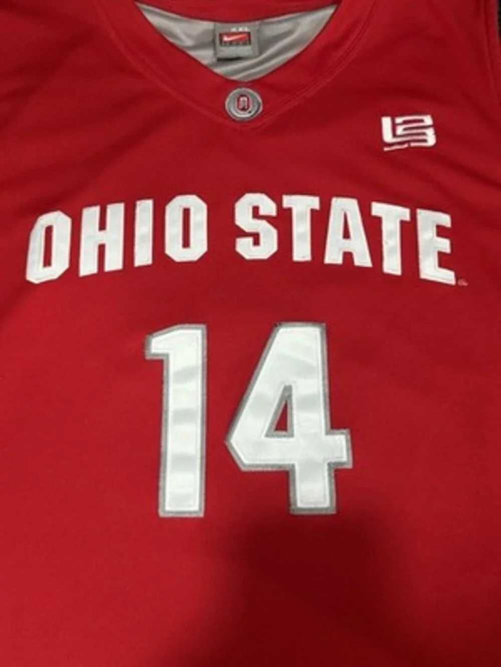 Vintage Ohio State Buckeye Jersey Men Basketball Nike Elite Lebron James #14 2XL